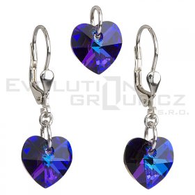 Souprava se Swarovski ELEMENTS 39003.5 heliotrope